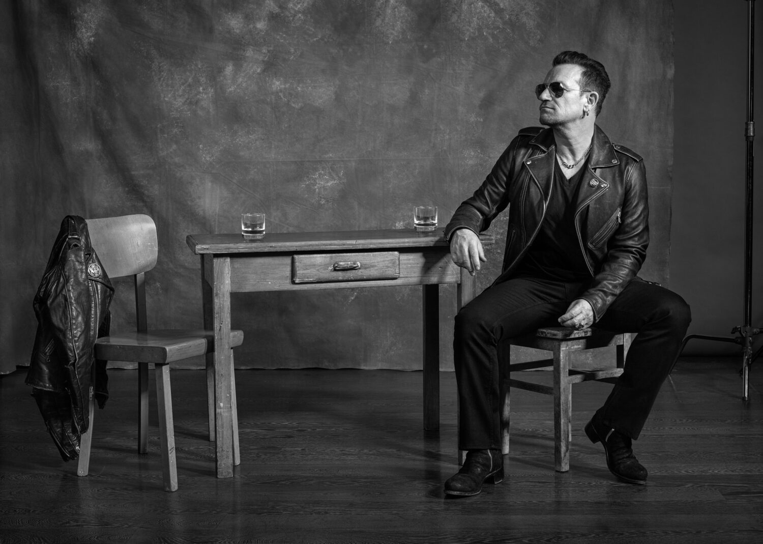 Olaf Heine: Bono with Joey’s Jacket
