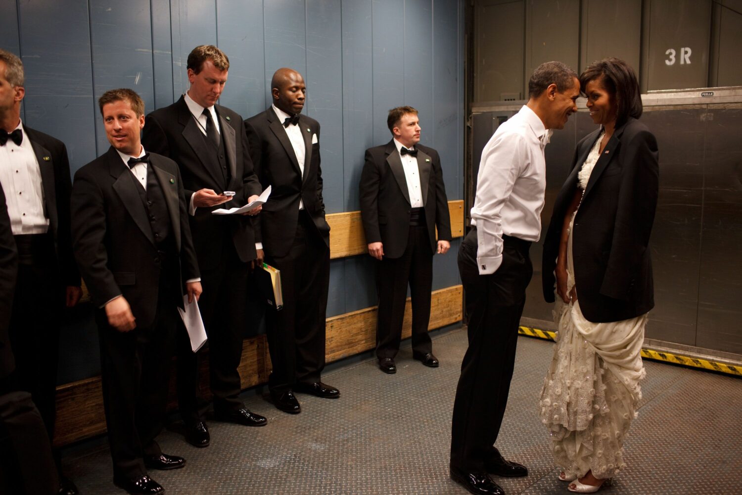 Pete Souza: Barack Obama and Michelle Obama in an elevator on their way to an Inaugural ball