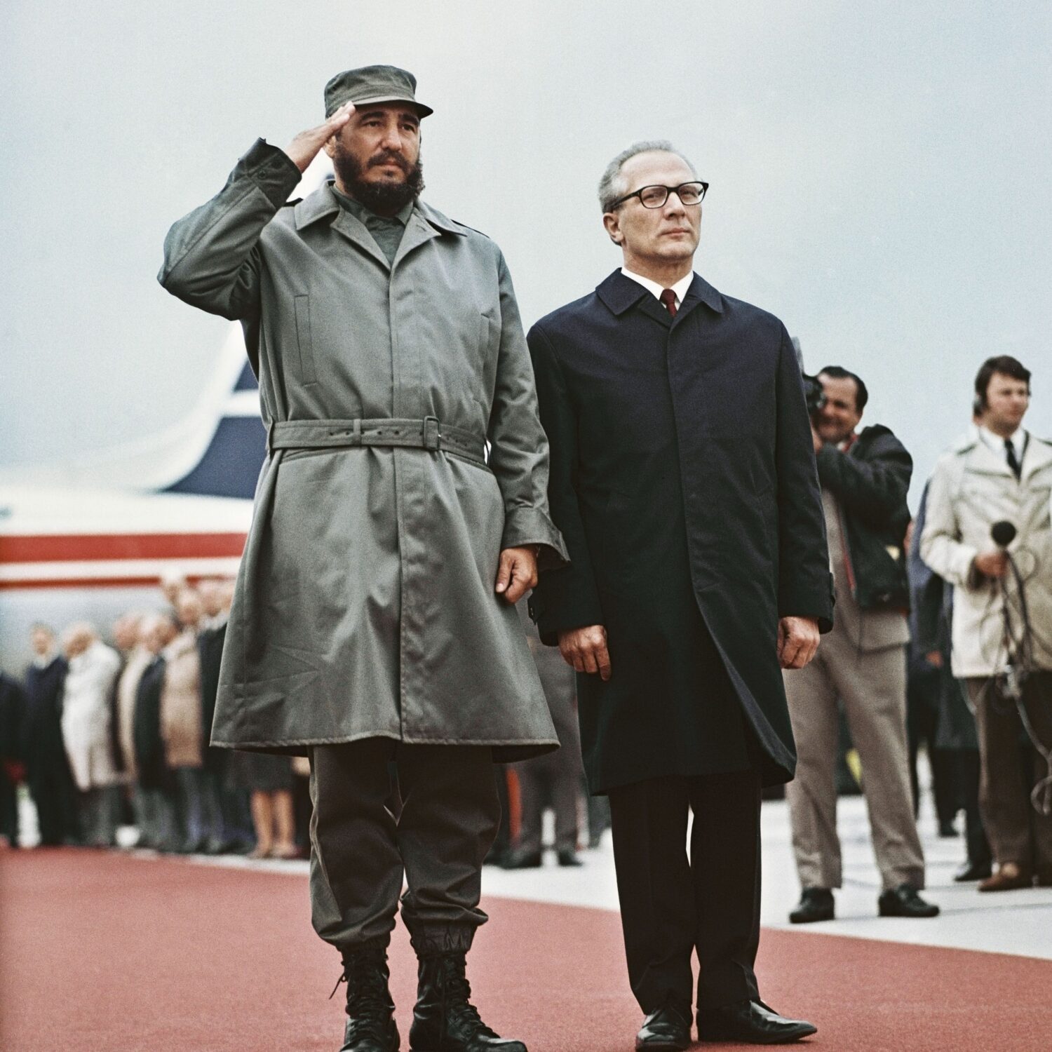 Thomas Billhardt: Begrüßung von Fidel Castro durch Erich Honecker