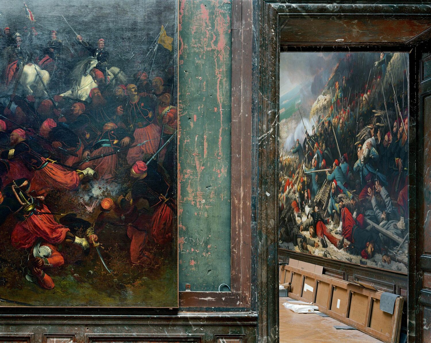 Robert Polidori: Bataille d’Inkermann by Gustave Doré, 1856 Salle de Crimée Sud, Salles d’Afrique Aile du Nord – 1er étage