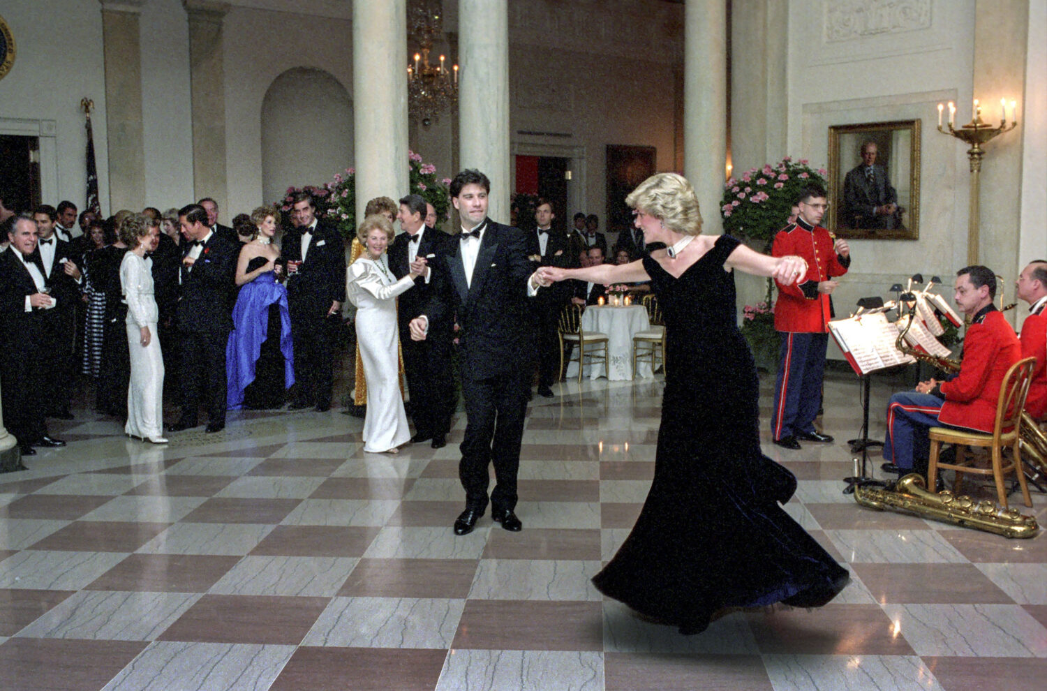 Pete Souza: Princess Diana Dances with John Travolta at a White House Dinner